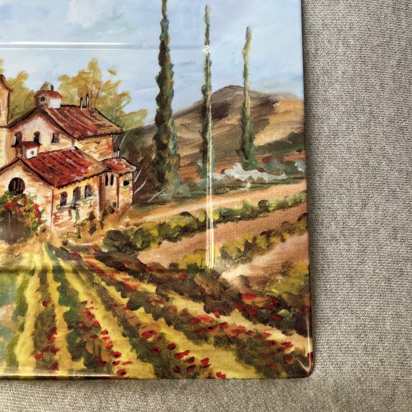 Tuscan Theme  Square Melamine Platter - Picture 3 of 8